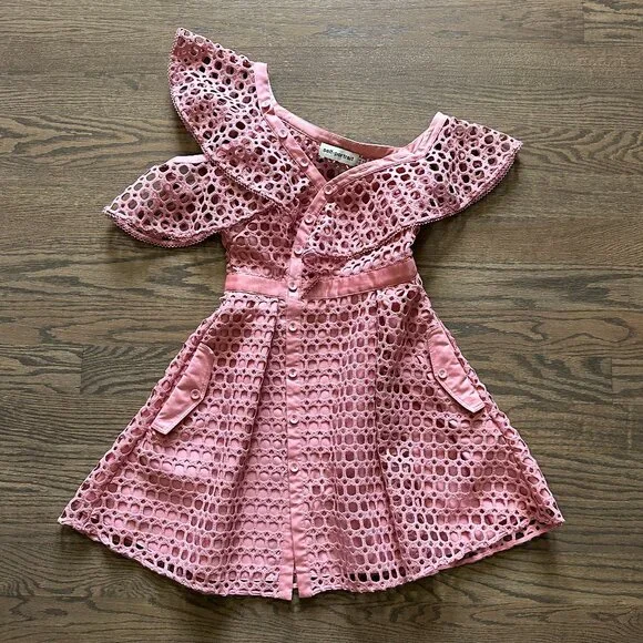 Self-Portrait | Dresses | Selfportrait Asymmetric Mini Dress | Poshmark